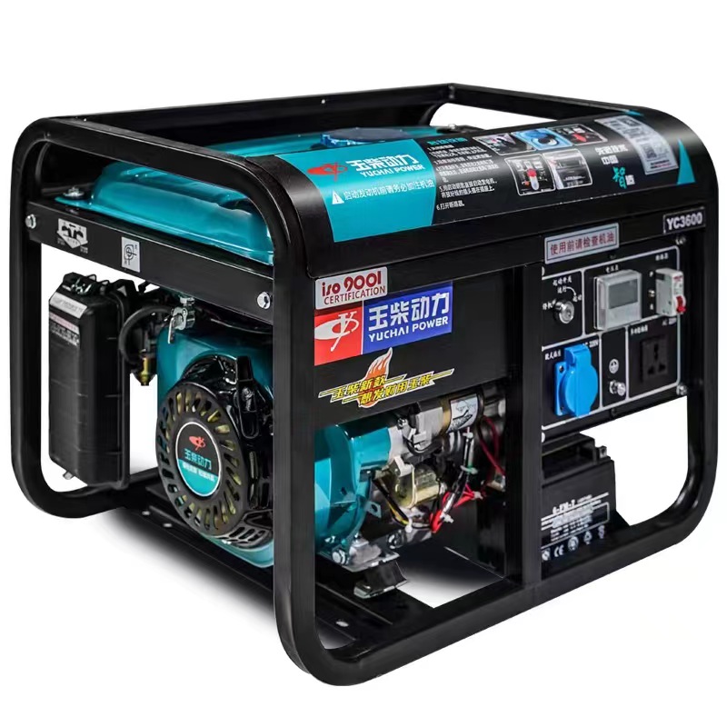  玉柴YC3600E型3.5kw汽油發(fā)電機(jī)單相220V電啟動(dòng)戶外露營(yíng)應(yīng)急發(fā)電裝備